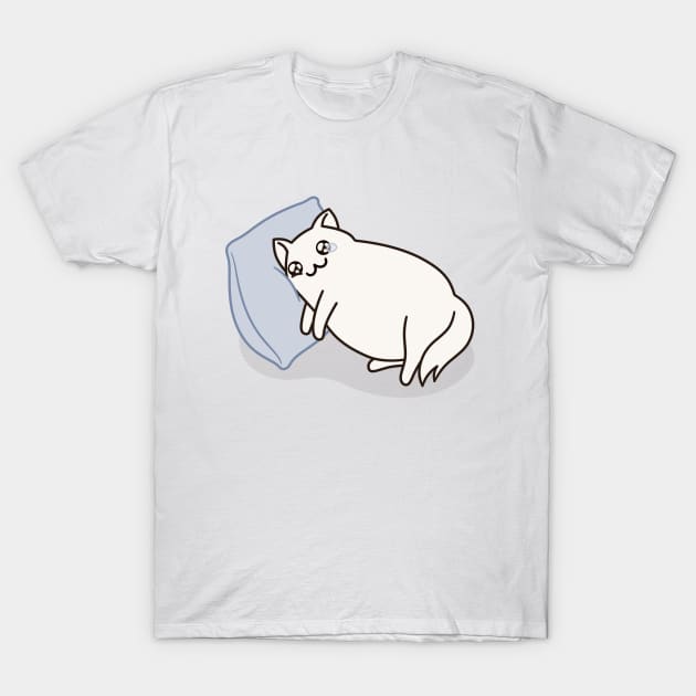 Kakun the Cat - Too fat to do anything T-Shirt by MarichkaUA